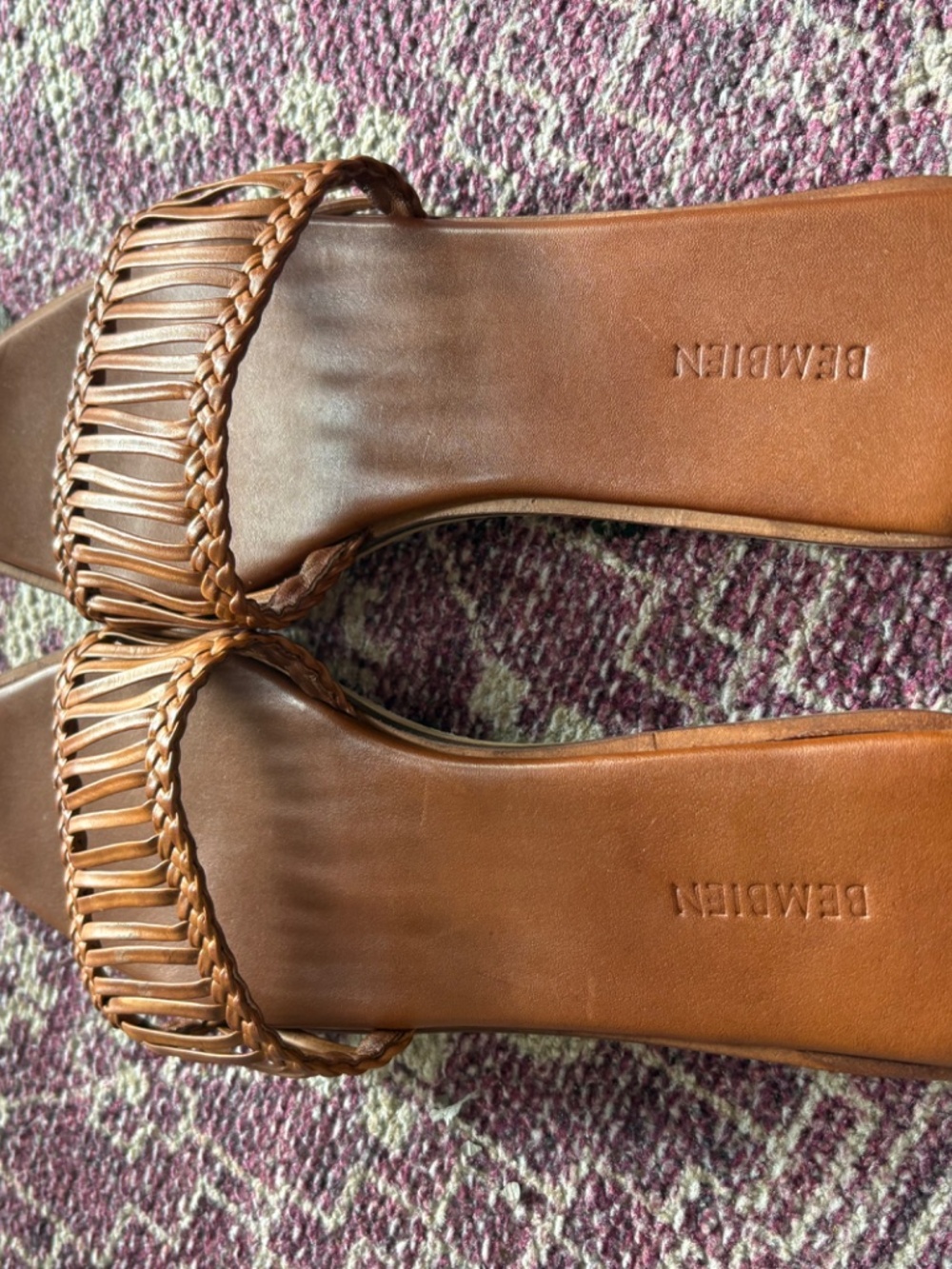Bembien Brown Estelle Sandals Slides NEW size 39 (NWOT)